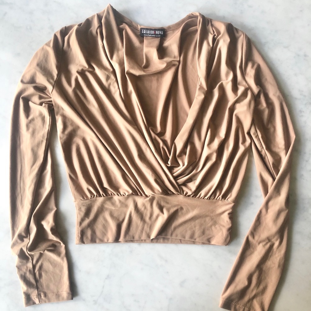 Tan Crop Top
